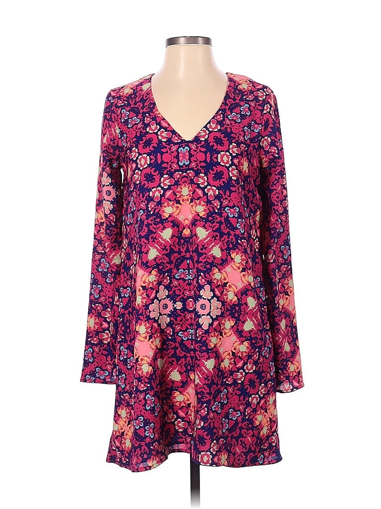 Charles Henry Floral Multi Color Purple Casual Dress Size XS - 75% off ...
