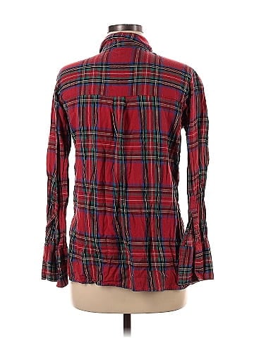 Topshop Long Sleeve Button-Down Shirt (view 2)
