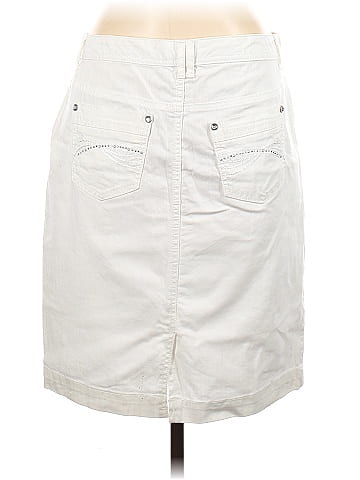 White denim skirt size cheap 12