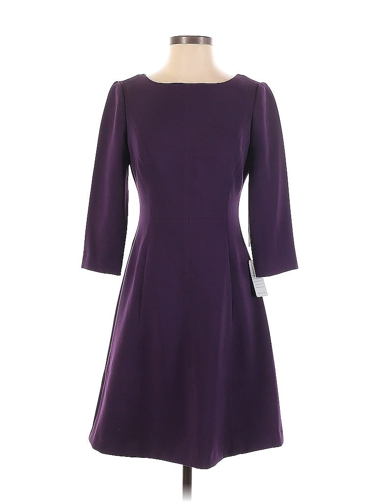 Vince Camuto Solid Purple Casual Dress Size 4 - 73% off | thredUP