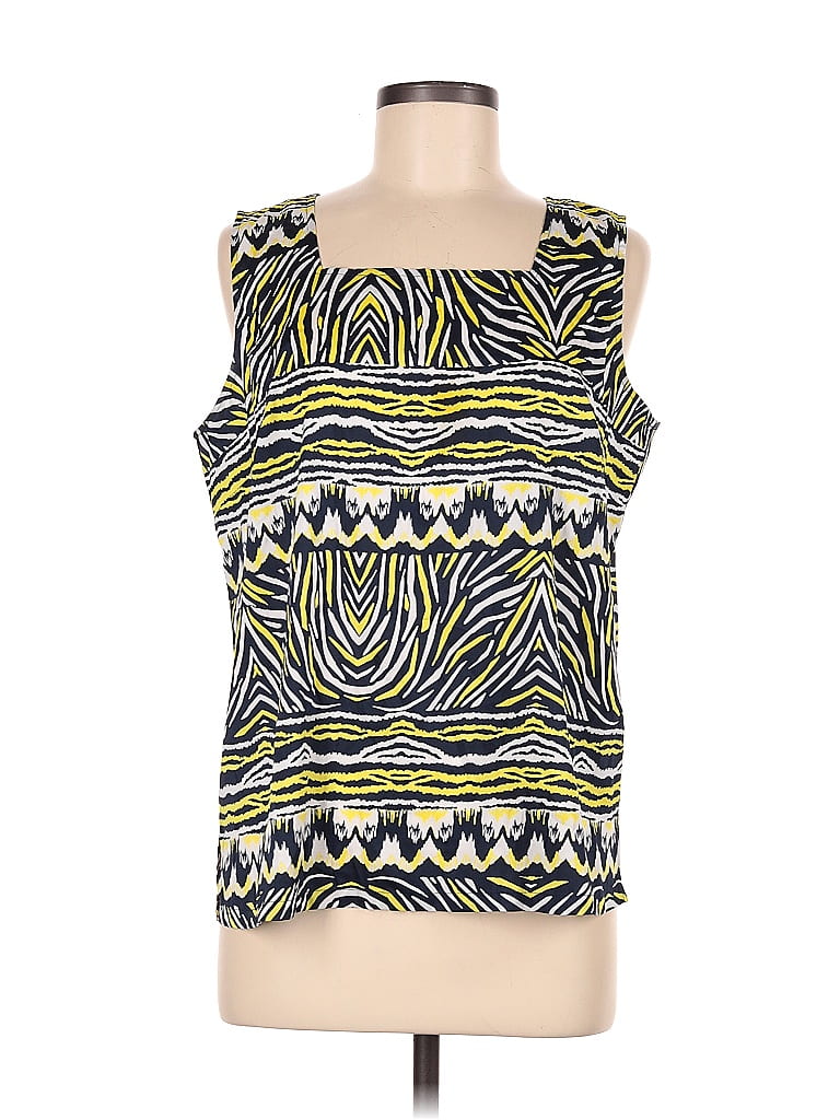 Bob Mackie Yellow Sleeveless Blouse Size M - 51% off | ThredUp