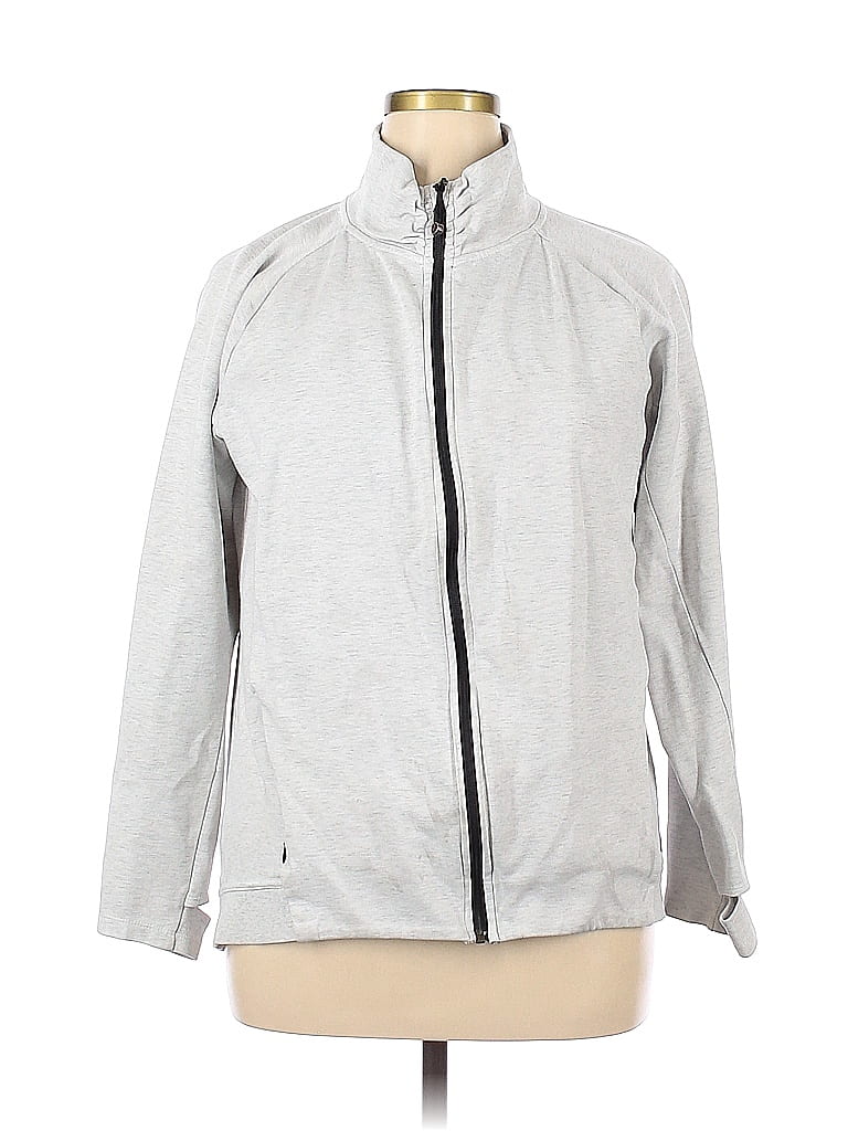 KIRKLAND Signature Gray Silver Track Jacket Size XL - 53% off | thredUP