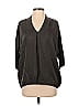 W by Worth 100% Cupro Black Short Sleeve Blouse Size P (petite) - photo 1