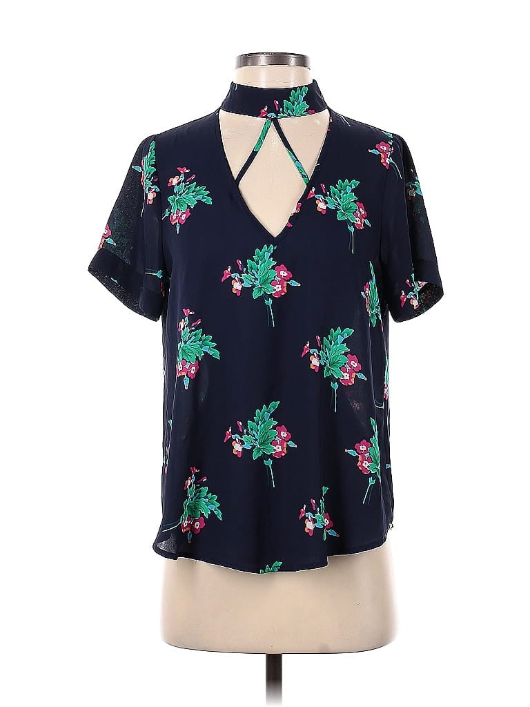 SIENNA SKY Pre-owned Short Sleeve Blouse In Blue