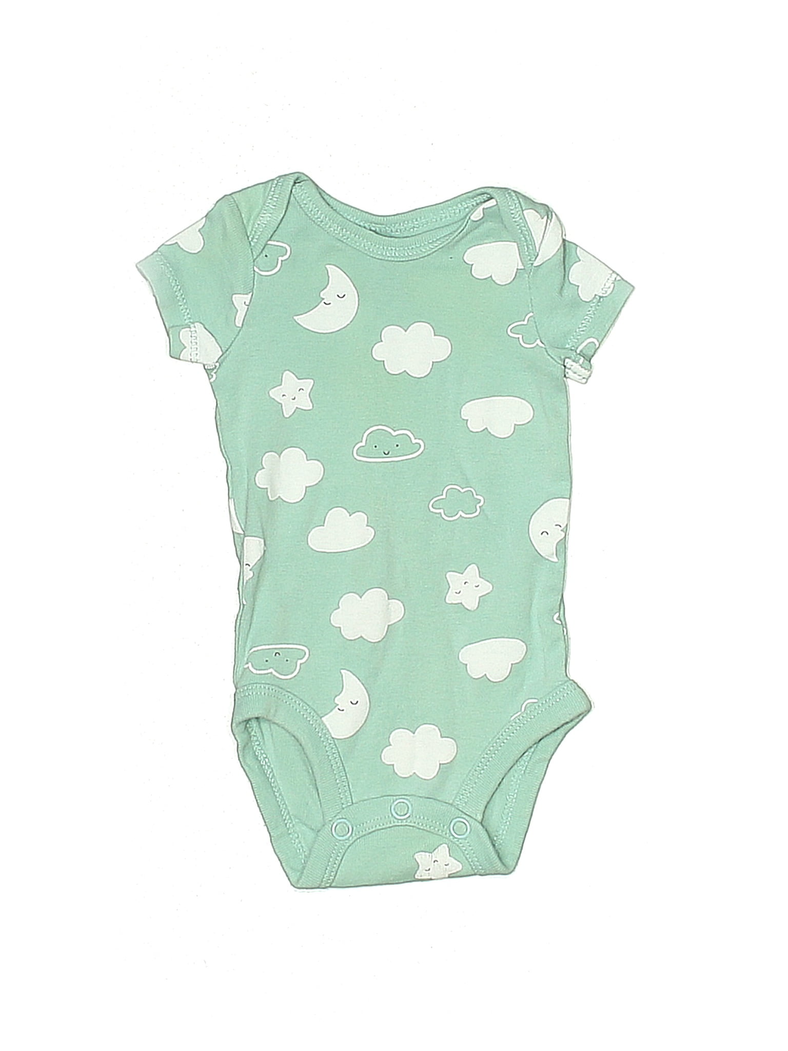 Carter's Graphic Green Short Sleeve Onesie Newborn 53 off thredUP