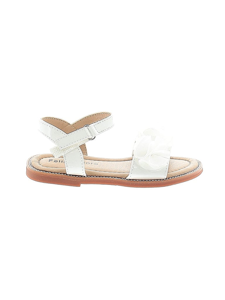 Felix & Flora Solid White Sandals Size 9 - 51% off | thredUP