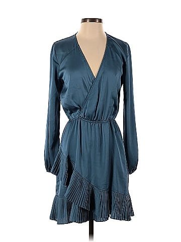 Waverly Wrap Dress | Slate Blue