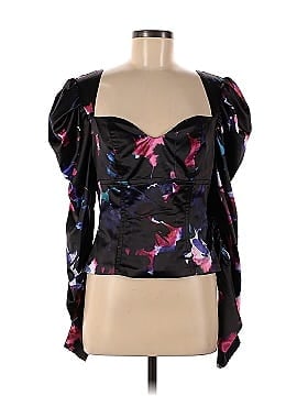 Badgley Mischka Printed Bustier Top (view 1)