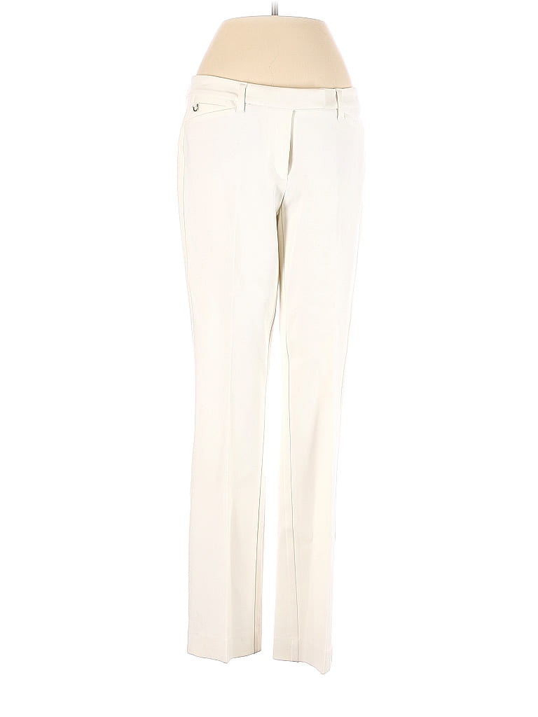 White House Black Market Solid Ivory Casual Pants Size 4 - 68% off ...