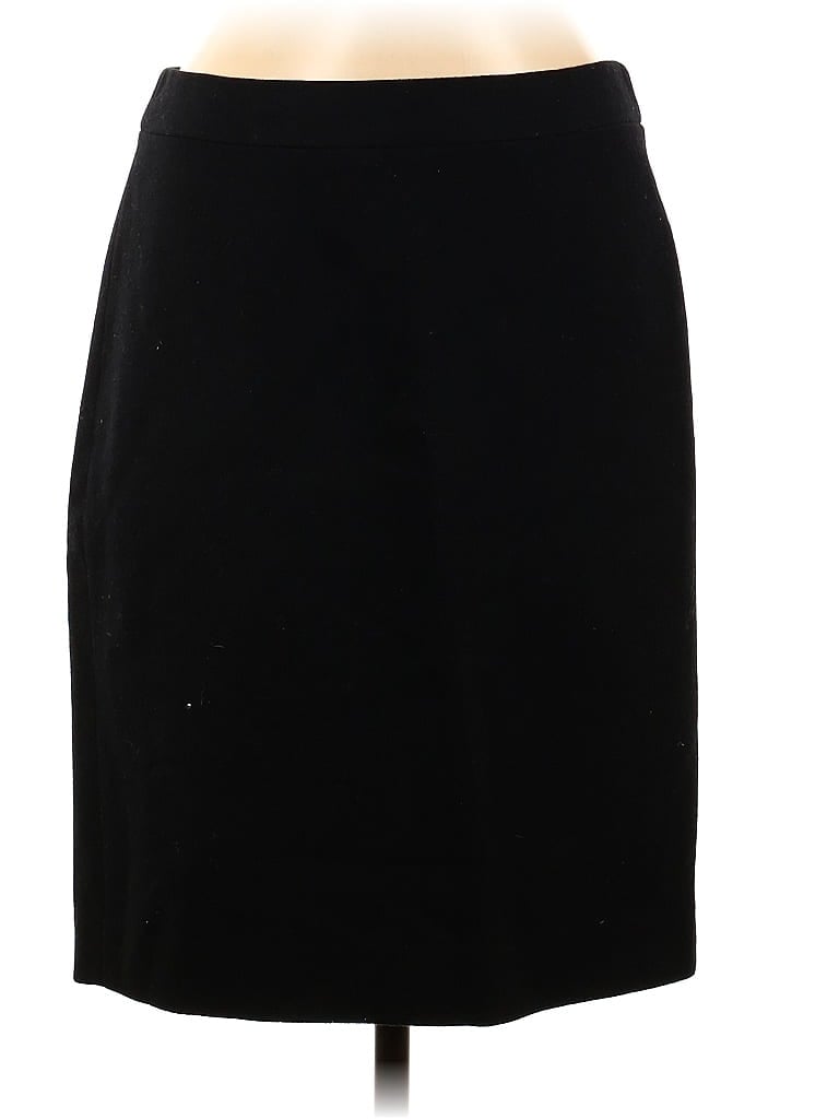 Pre-owned J.crew Factory Store Wool Skirt In Black