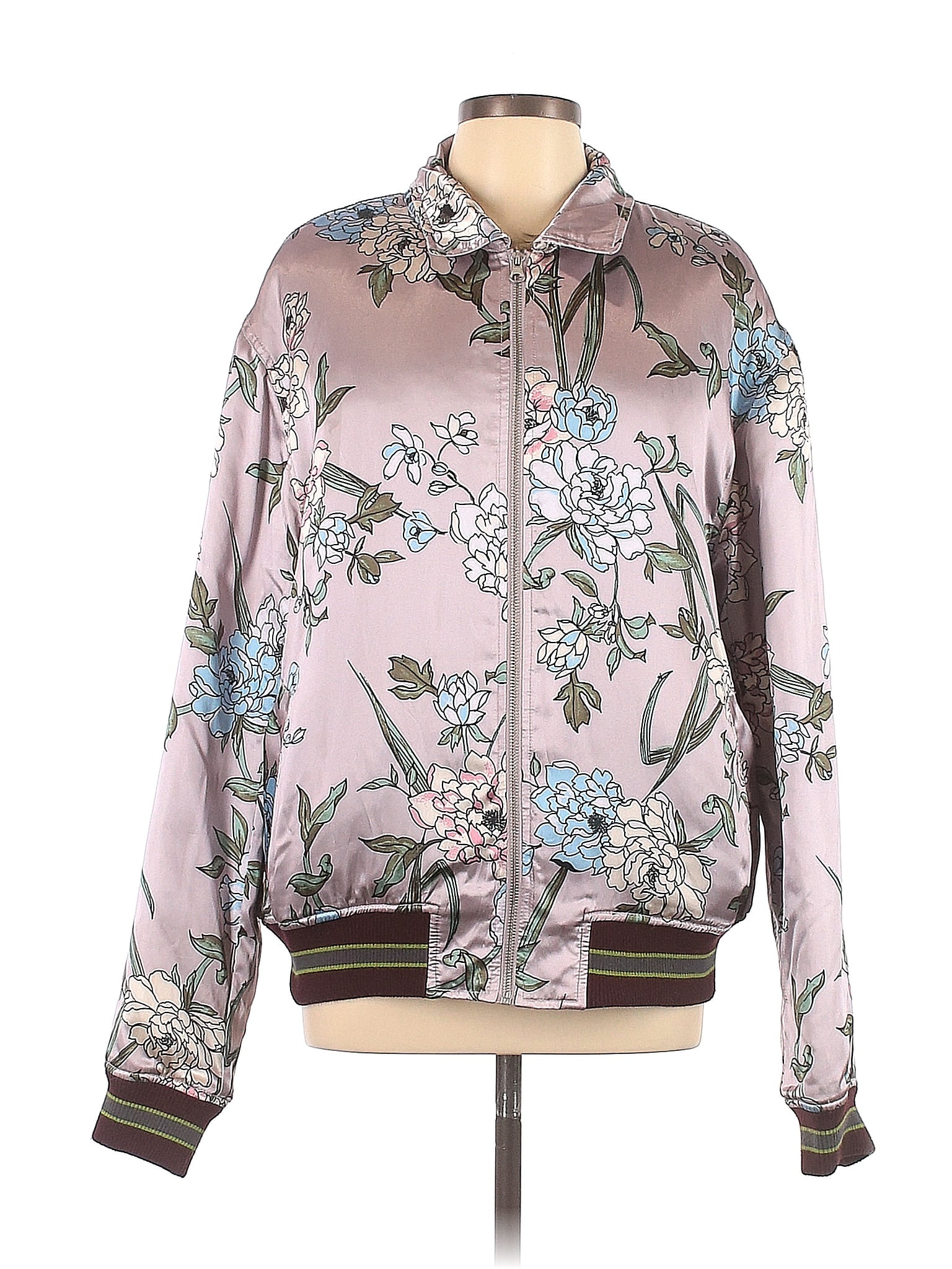 Urban Outfitters Floral Pink Jacket Size L 67 off thredUP