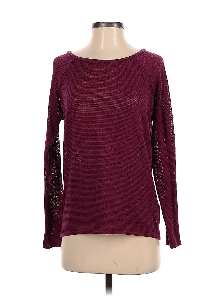 Topshop Burgundy Sweatshirt Size 4 - photo 1