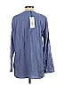 Indira Blue Long Sleeve Button-Down Shirt Size 0 - photo 2