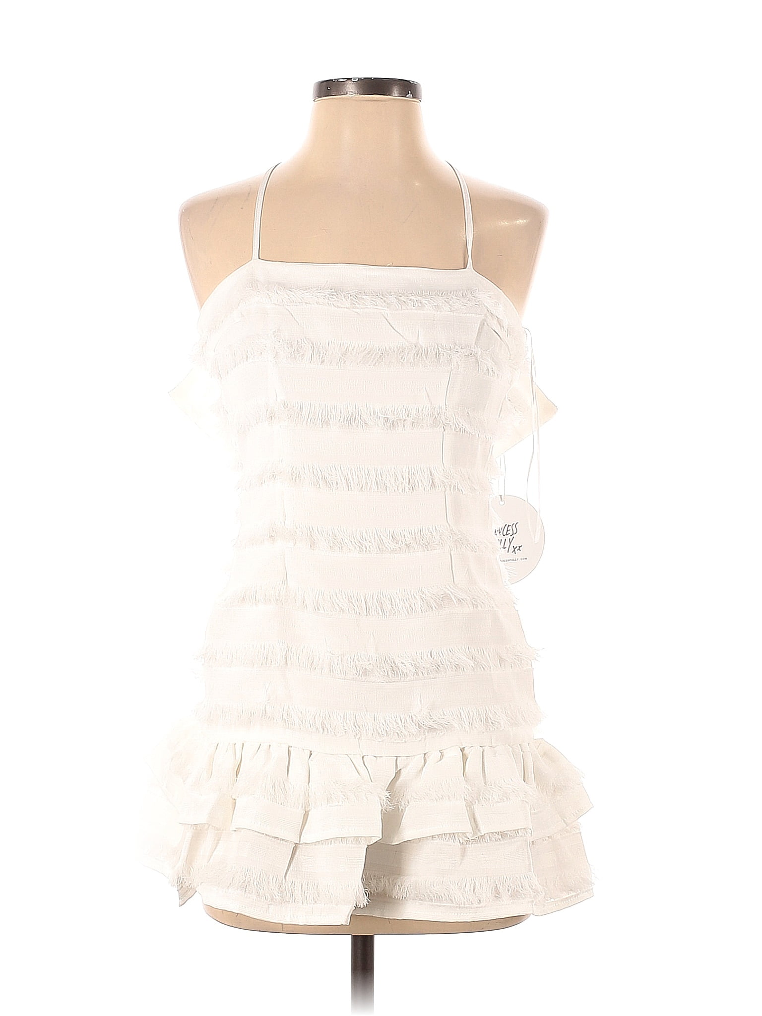 Princess Polly Solid White Casual Dress Size 0 52 off thredUP