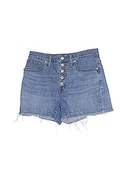Madewell High-Rise Denim Shorts in Derby Wash: Button-Front Edition (view 1)