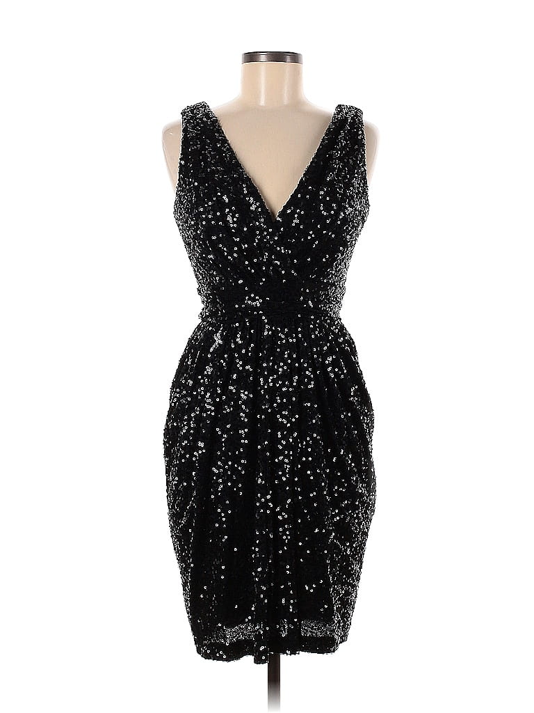 Badgley Mischka 100% Polyester Black Manhattan Socialite Dress Size 6 ...