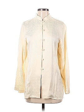 Clothes (real) Saks Fifth Avenue Long Sleeve Silk Top (view 1)