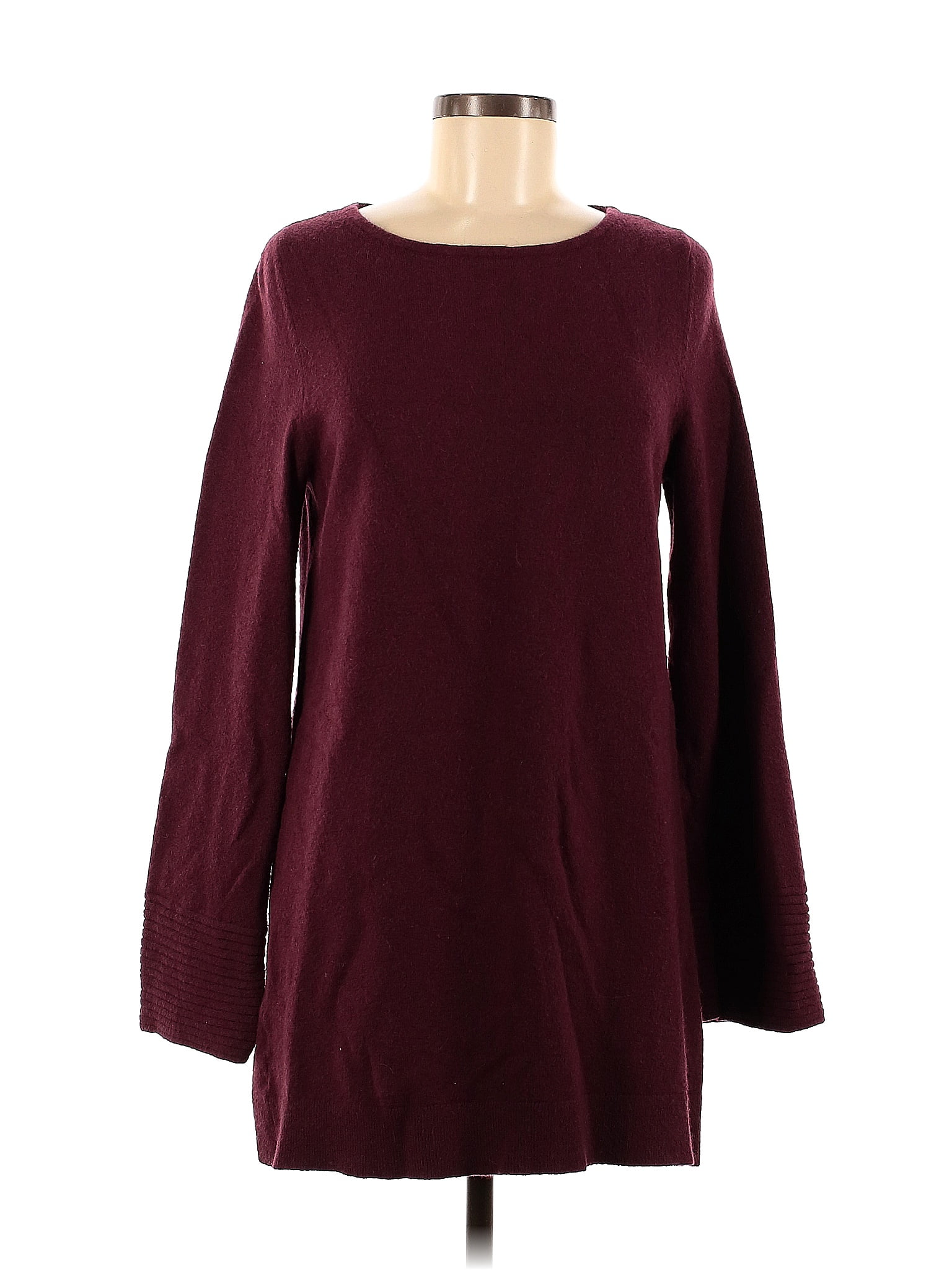 Ann Taylor Solid Maroon Burgundy Pullover Sweater Size M - 80% Off ...