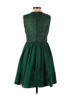 ML Monique Lhuillier Ivy Green Lace Dress (view 2)