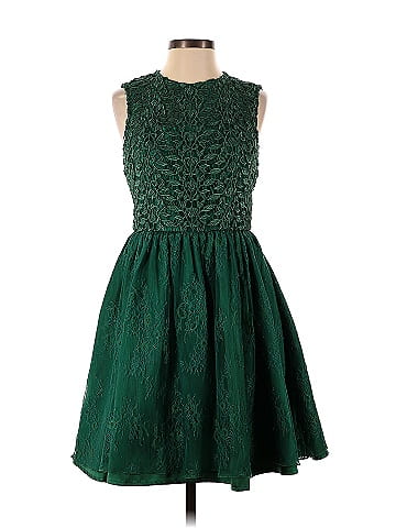 Monique Lhuillier Green Dress