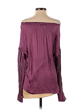 Vince. Pink Shirred Neck Blouse (view 2)