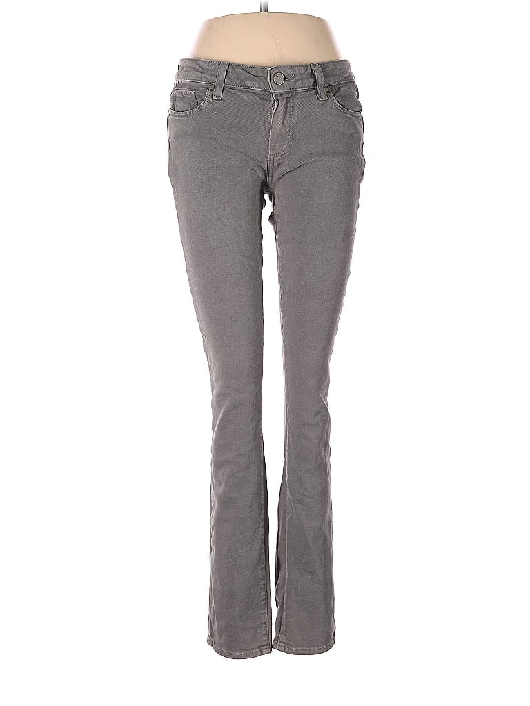 Paige Chevron-herringbone Chevron Gray Jeans 28 Waist - photo 1