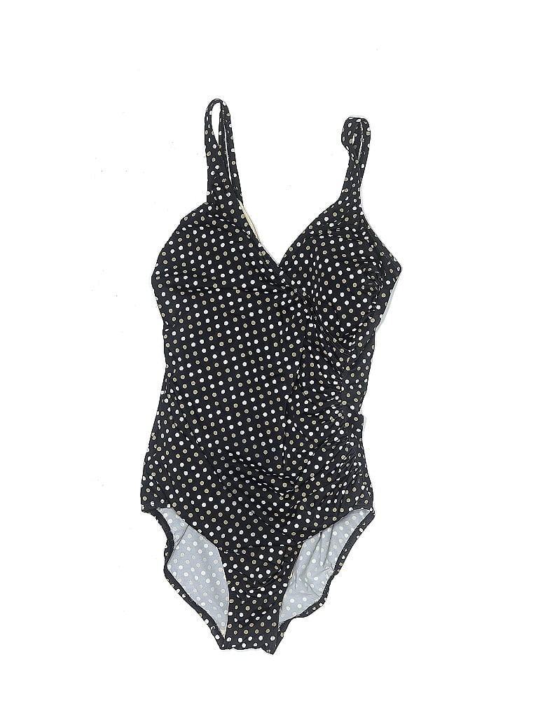 KIRKLAND Signature Polka Dots Black One Piece Swimsuit Size 14 - 47% ...