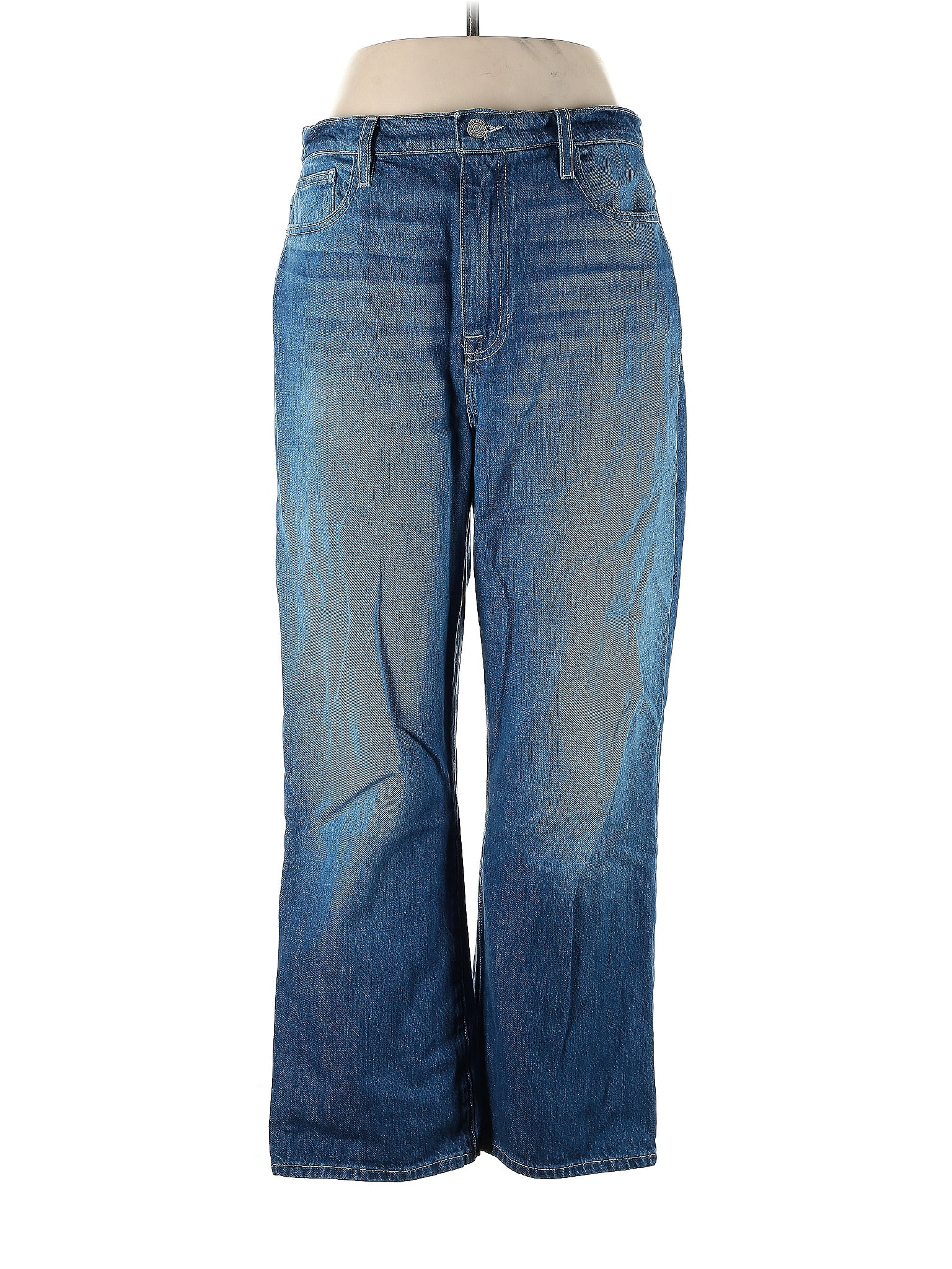 FRAME Solid Blue Jeans 31 Waist - 78% off | ThredUp