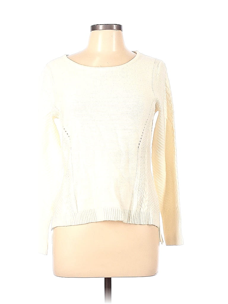 Cynthia Rowley TJX Color Block Ivory Pullover Sweater Size L - 56% off | thredUP
