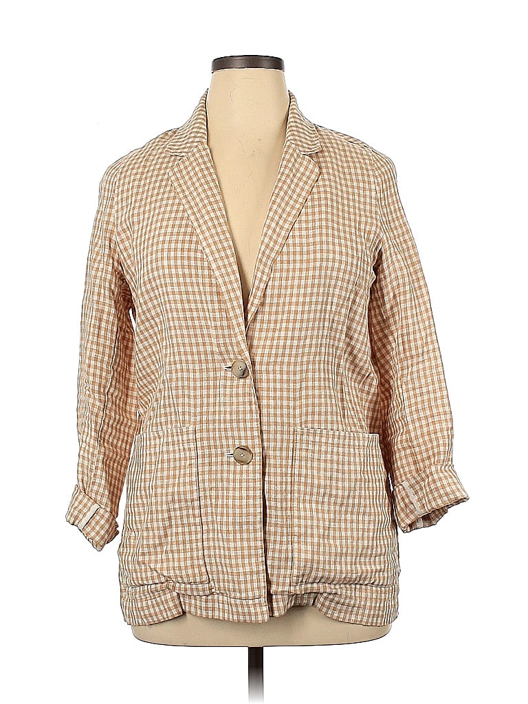 Inserch Linen Houndstooth Jacket Suit JS269-00041 Black & White main image 1