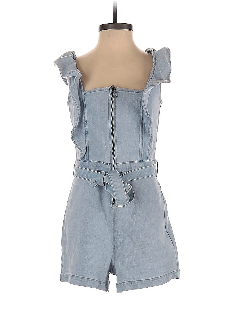 Tinseltown Solid Blue Romper Size S 60 off thredUP