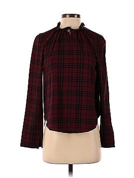 Thakoon Collective Plaid Ruffle Neckline Top (view 1)