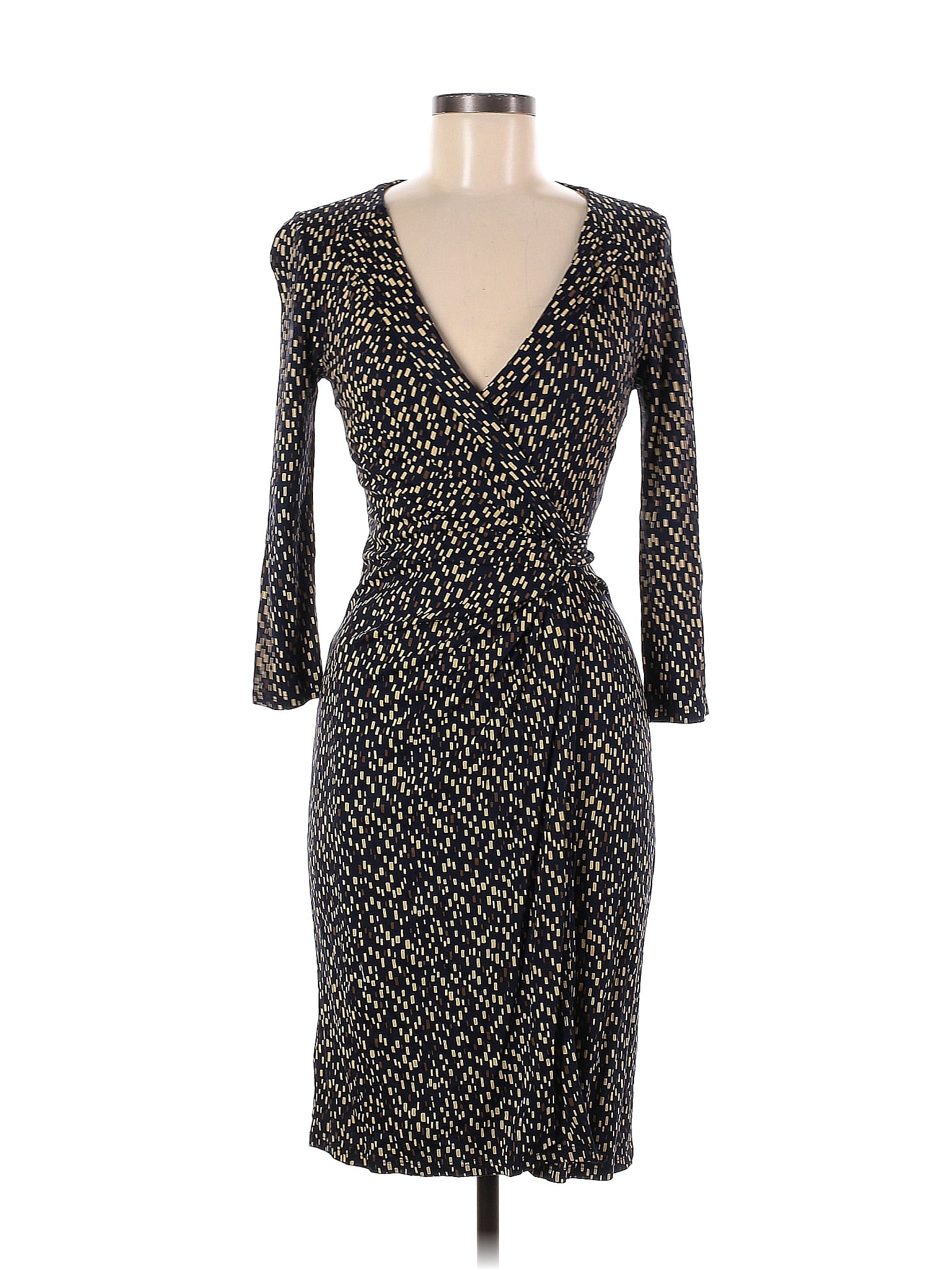 Ann Taylor Multi Color Black Casual Dress Size XS - 73% off | thredUP