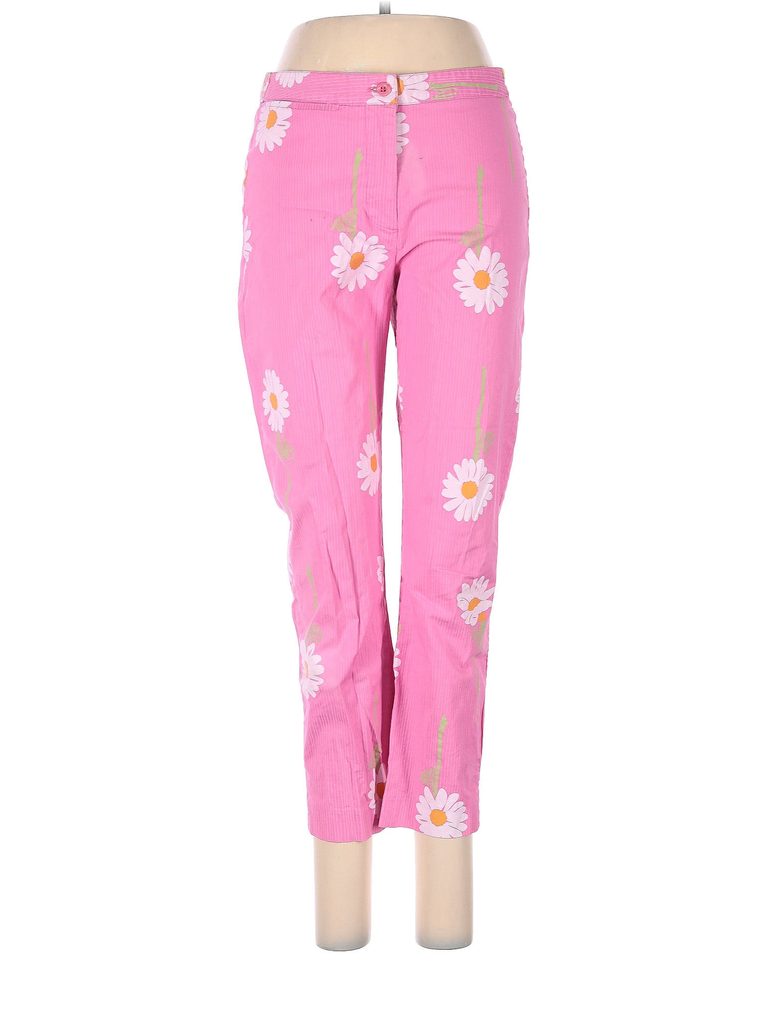 Lilly Pulitzer Size S-4 Women's Pink Solid Pull On Pants