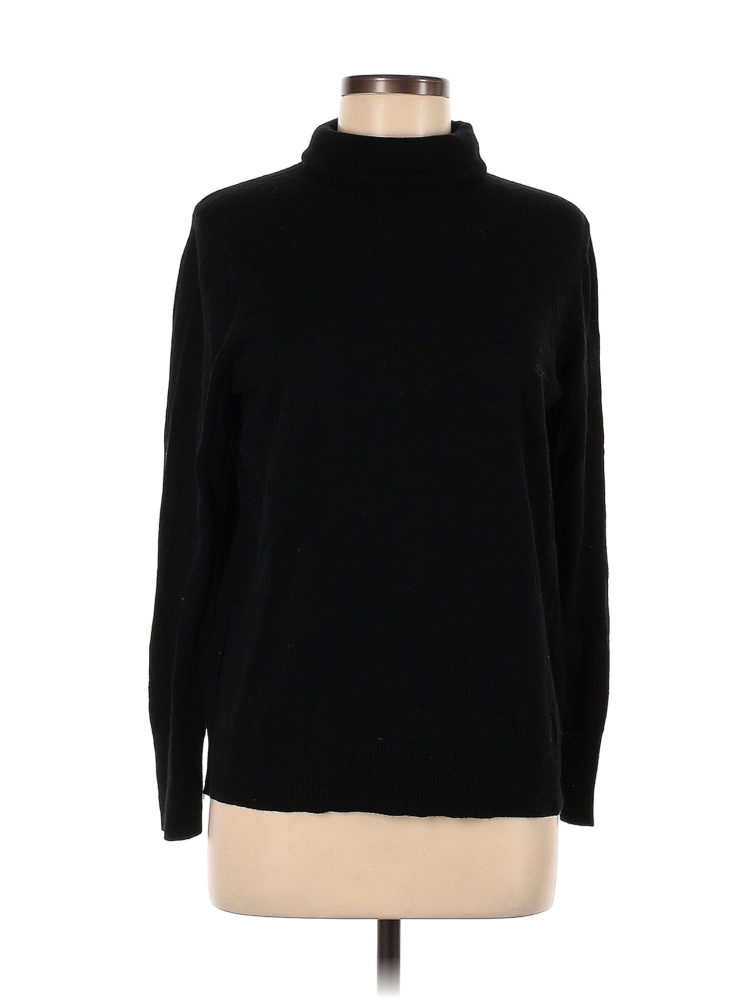 Gap Color Block Solid Black Turtleneck Sweater Size M - 65% off | thredUP