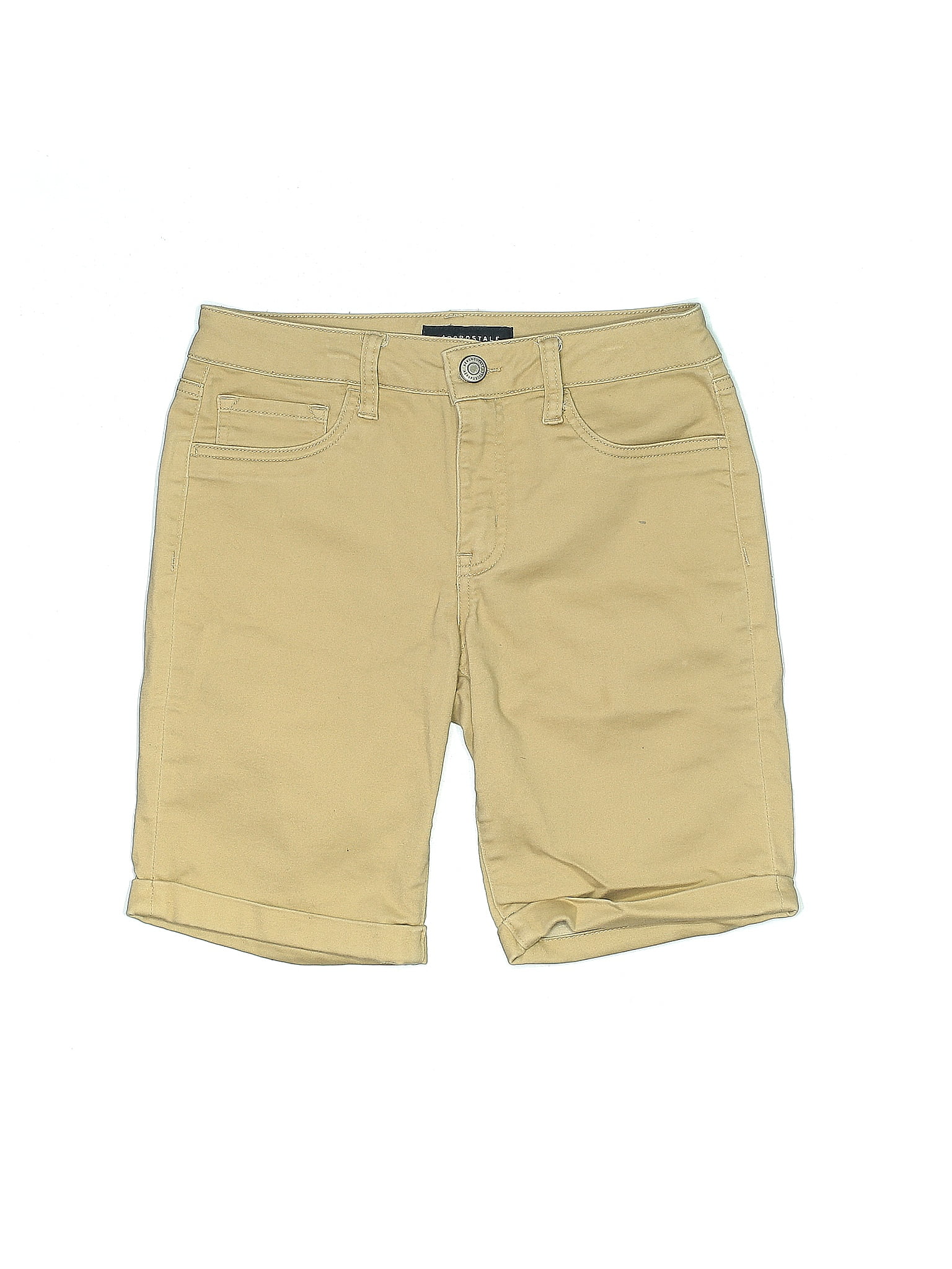 Aeropostale Solid Tan Yellow Khaki Shorts Size 4 45 off thredUP