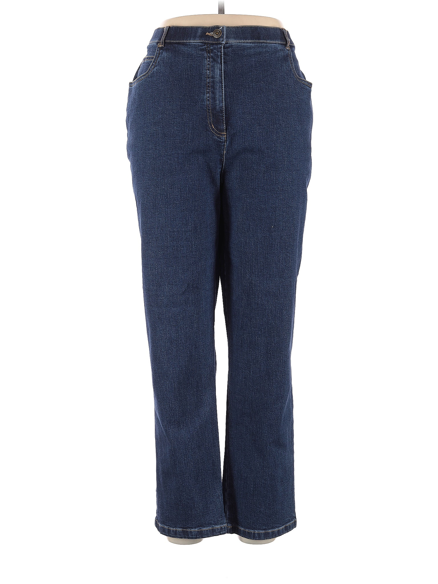 Allison Daley Solid Blue Jeans Size 16 - 47% off | thredUP