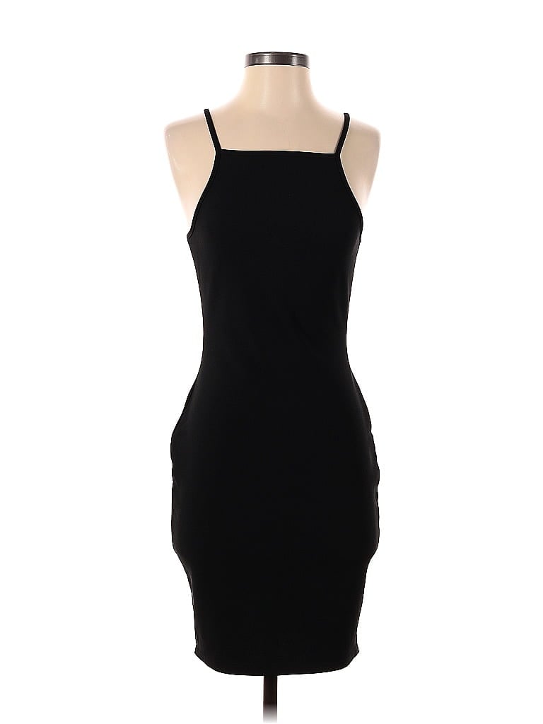 ASOS Solid Black Casual Dress Size 6 - photo 1