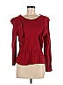 Zara Basic Red Long Sleeve Blouse Size M - photo 1