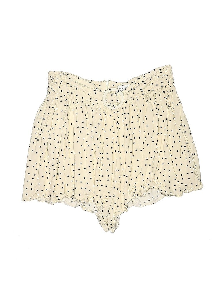 ASOS 100% Viscose Polka Dots Hearts Stars Ivory Shorts Size 14 - photo 1