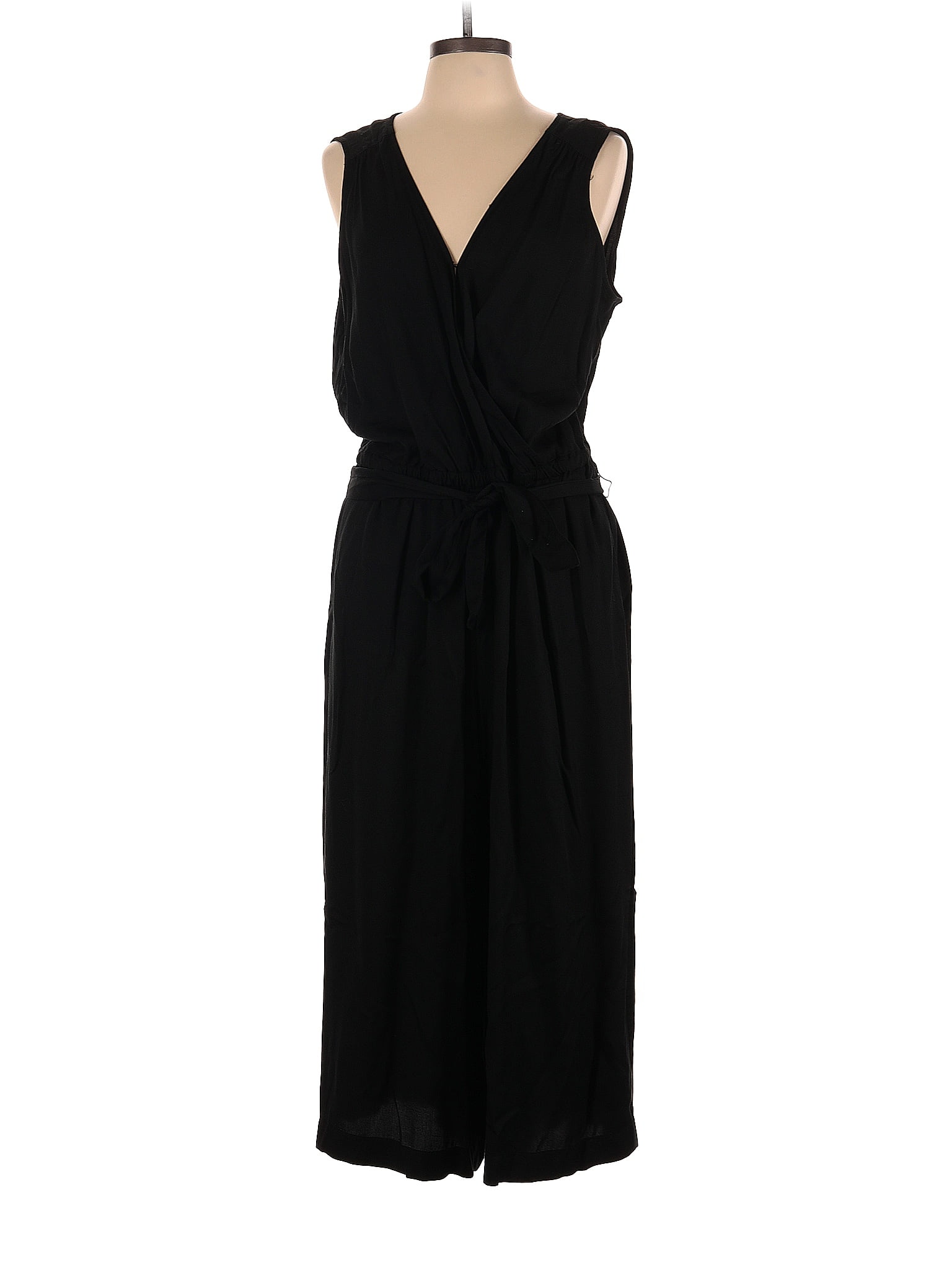 Gap 100% Modal Solid Black Jumpsuit Size Xl - 68% Off 