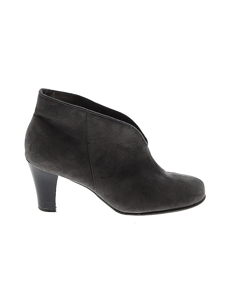 Assorted Brands Solid Black Gray Ankle Boots Size 8 1/2 - 49% off | thredUP