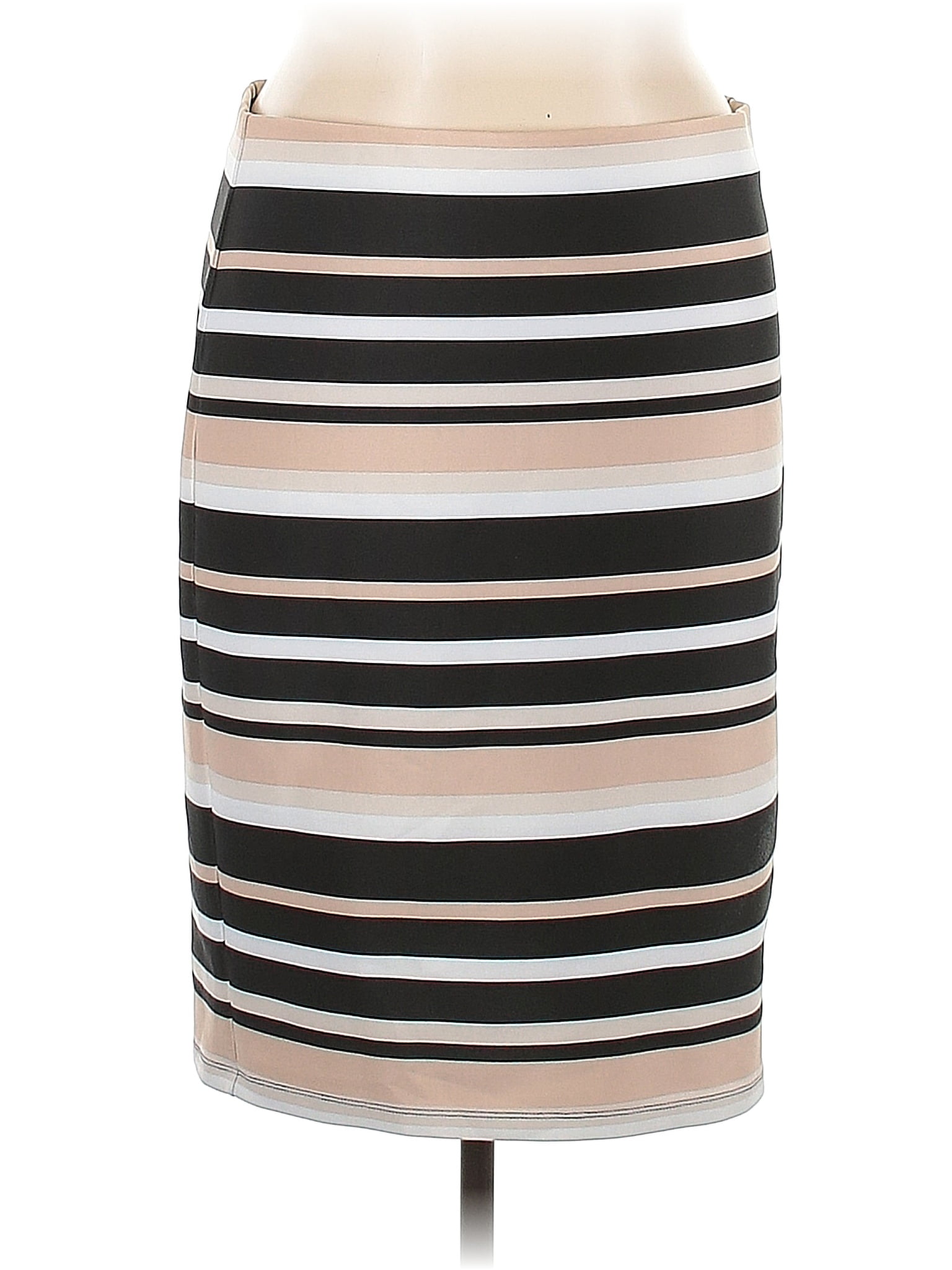 Nycc Color Block Stripes Multi Color Ivory Casual Skirt Size Xl 62