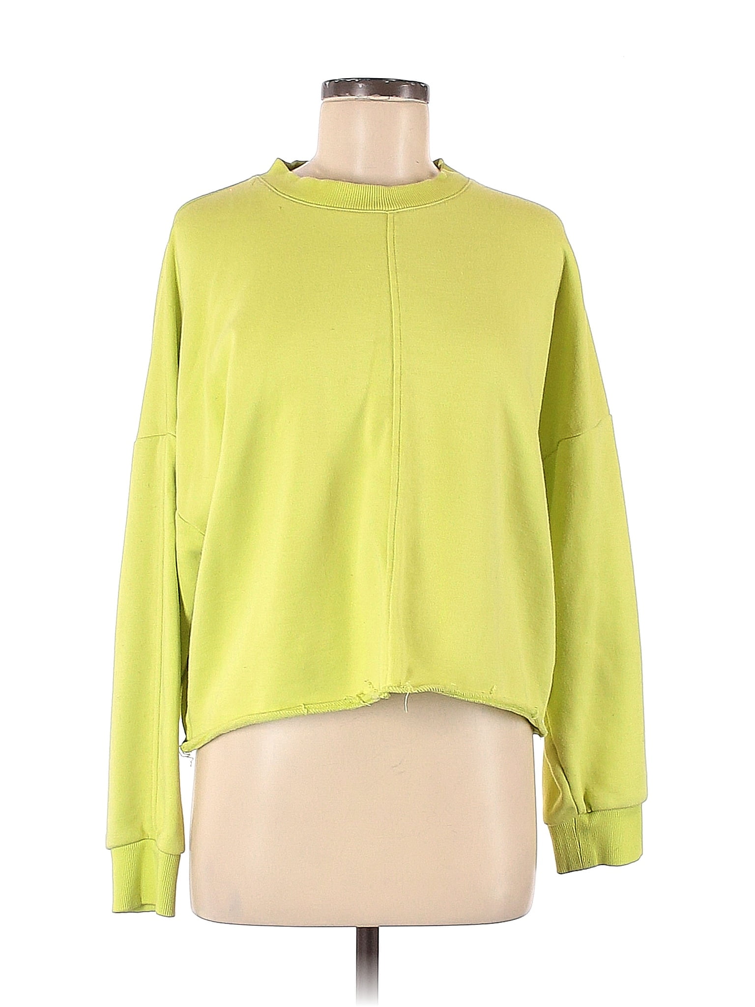 Green Colourblocked Pullover
