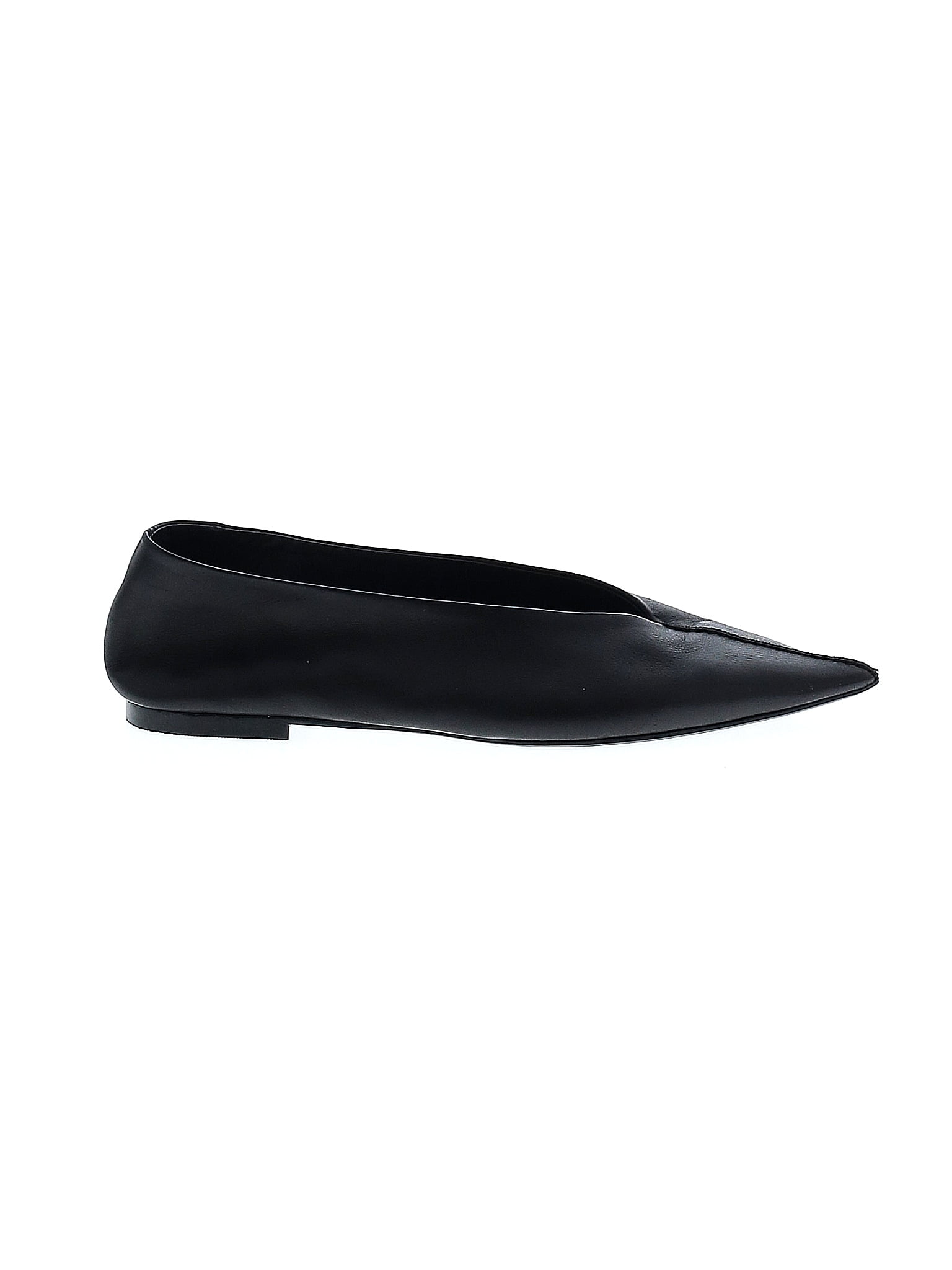 Zara Solid Black Flats Size 39 Eu 43 Off Thredup