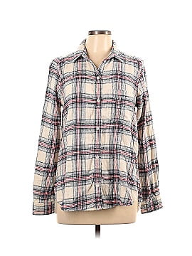 American Eagle Outfitters Long Sleeve Button-Down Shirt (view 1)