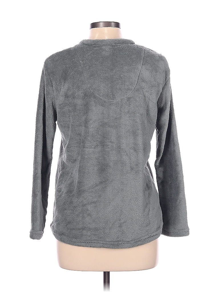 Isotoner 100% Polyester Gray Fleece Size L - photo 1