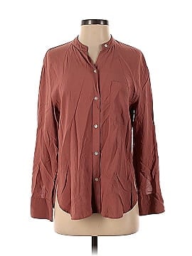 Vince. Relaxed Band Collar Blouse (view 1)