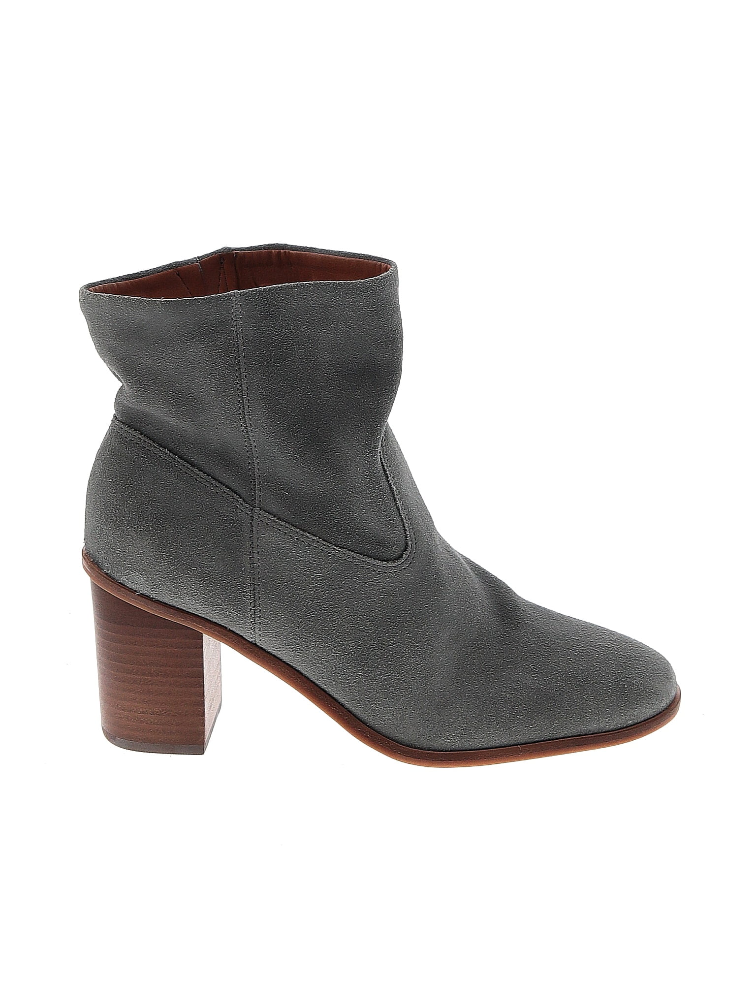 Lucky Brand Solid Gray Ankle Boots Size 8 - 66% off | thredUP