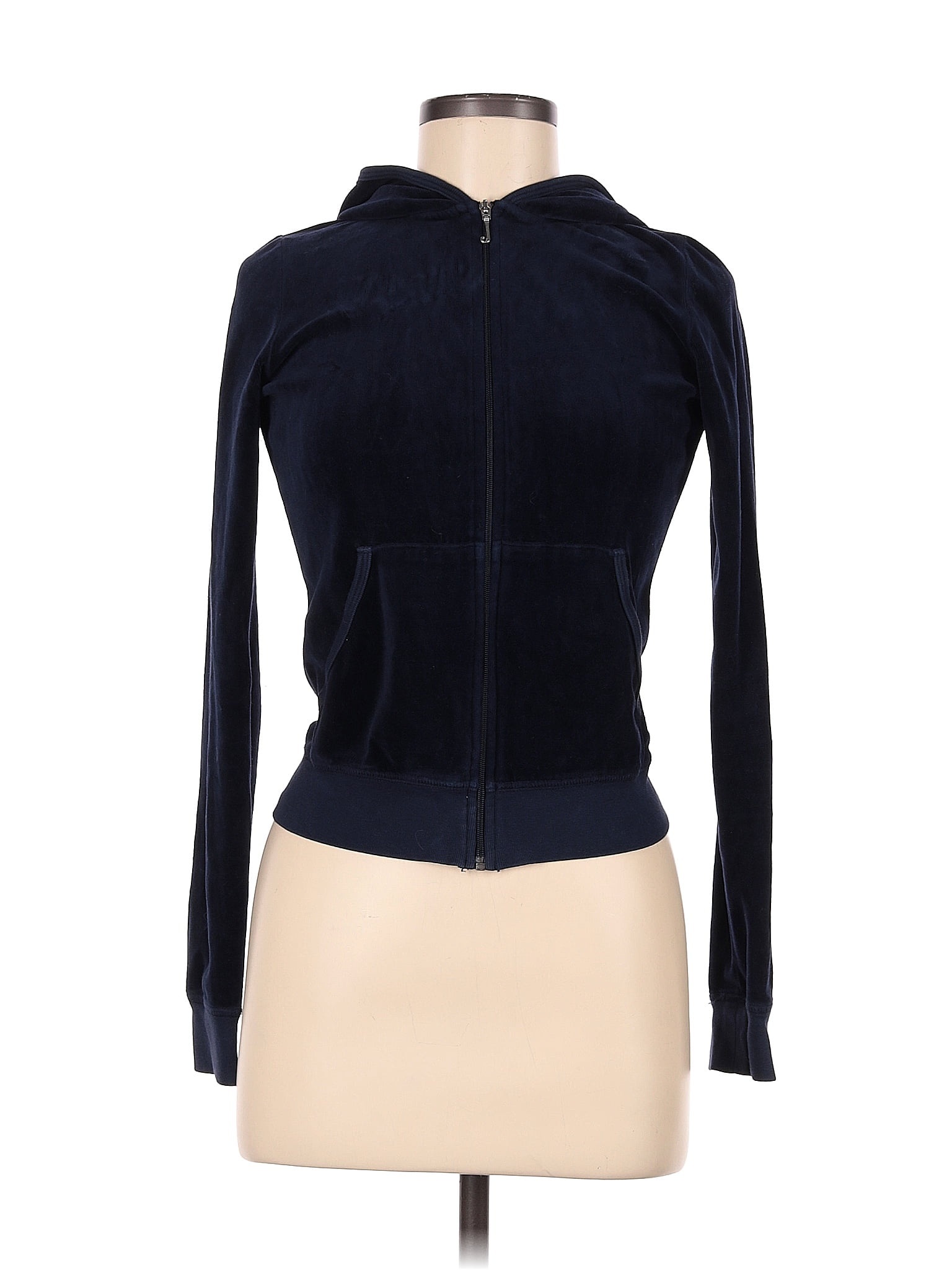 Juicy Couture Solid Navy Blue Zip Up Hoodie Size M - 73% off | thredUP